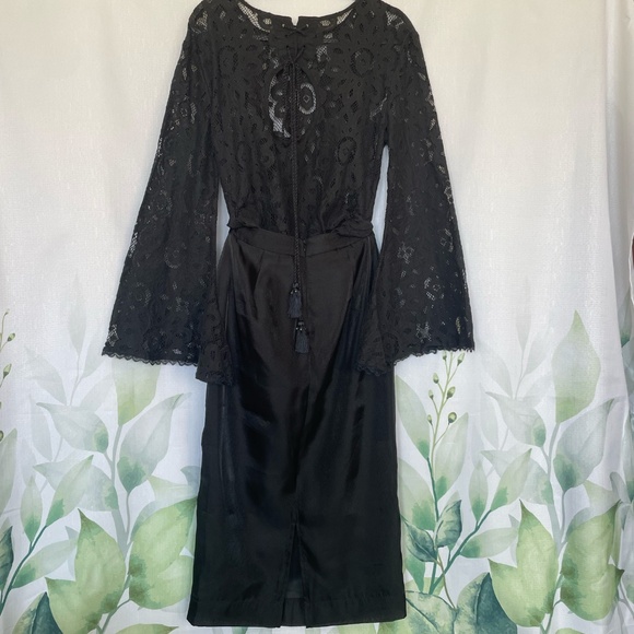 BCBGMAXAZRIA black tulle with glow maxi skirt - Picture 8 of 8